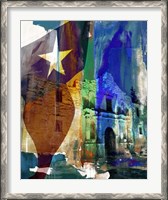 Framed Alamo Flag
