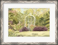 Framed Aquarelle Garden II