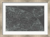 Framed Map of Paris Grid II