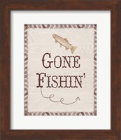 Framed Gone Fishin'