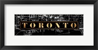 Framed Toronto St Maps