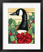 Framed Christmas Goose