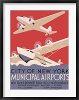 Framed New York City municipal airports, 1937