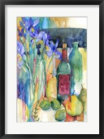 Framed Table Scape With Irises