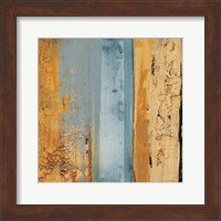 Framed Ochre, Blue Overlay II