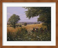 Framed Red Tractor
