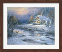 Framed Winter Cottage