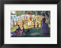 Framed Sunday Afternoon on the Island of La Grande Jatte