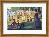 Framed Sunday Afternoon on the Island of La Grande Jatte