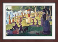 Framed Sunday Afternoon on the Island of La Grande Jatte