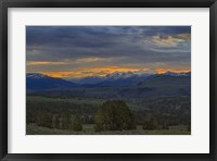 Framed Yellowstone Sunrise