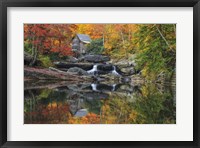 Framed Grist Mill In The Fall