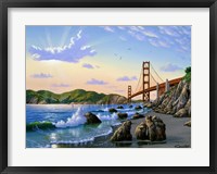 Framed Golden Gate Sunset, CA 2