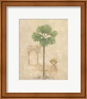Framed 'Palm With Architecture 2' border=