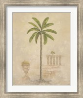Framed 'Palm With Architecture 3' border=