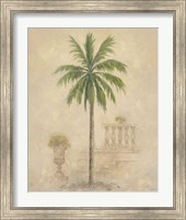 Framed 'Palm With Architecture 4' border=