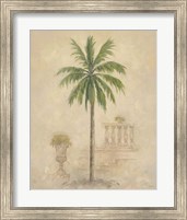 Framed 'Palm With Architecture 4' border=