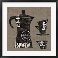 Linen Coffee I Framed Print