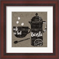 Framed Linen Coffee II