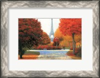 Framed Autumn in Paris Couple