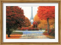 Framed Autumn in Paris Couple