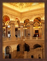 Framed USA, Washington DC, Library of Congress interior