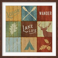 Framed Lake Lodge VII