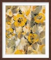 Framed Yellow Floral I