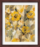 Framed Yellow Floral I