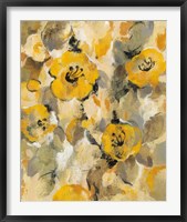 Yellow Floral I Framed Print