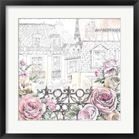 Framed Paris Roses II