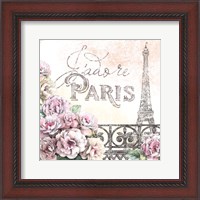 Framed Paris Roses III