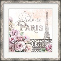 Framed Paris Roses III