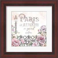 Framed Paris Roses IV