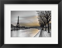 Framed River Seine And The Eiffel Tower