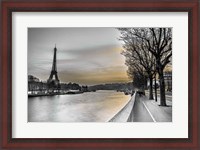 Framed River Seine And The Eiffel Tower