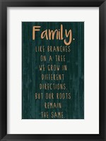 Spice Family Rules III Framed Print