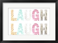 Pattern Sentiment II Framed Print