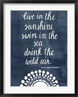 Framed Sun Quote I