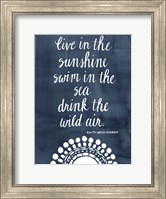 Framed Sun Quote I