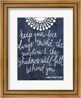 Framed Sun Quote II