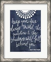 Framed Sun Quote II