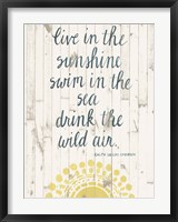 Framed Sun Quote IV