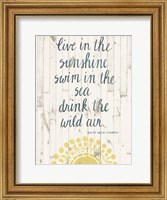 Framed Sun Quote IV