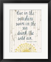 Sun Quote IV Framed Print
