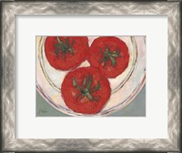 Framed Plate with Tomato