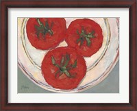 Framed Plate with Tomato