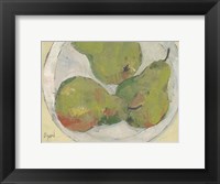 Framed Plate with Pear
