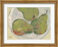 Framed Plate with Pear