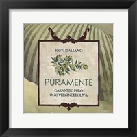 Framed Olive Oil Labels III